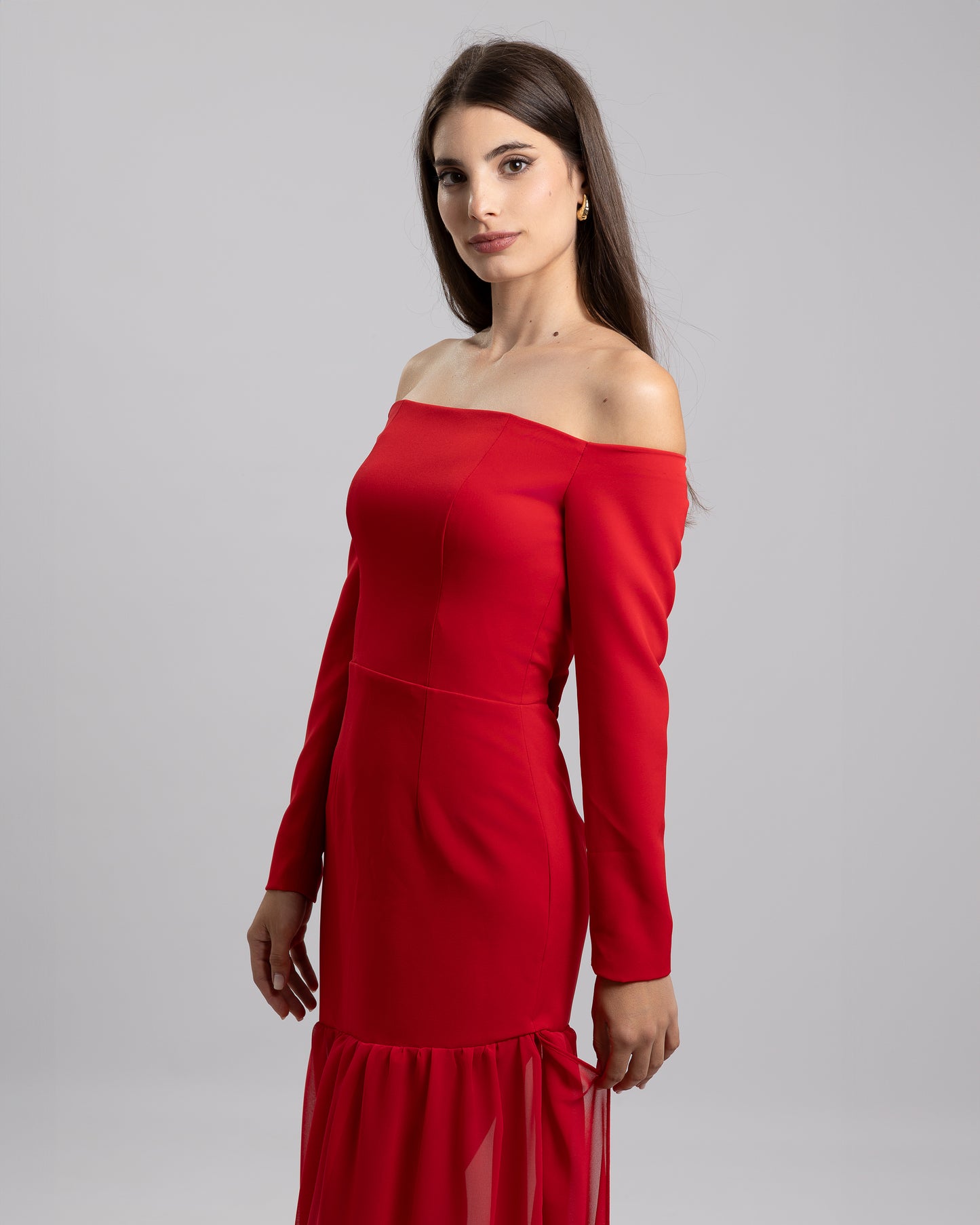 Vestido Atenea Mangas Rojo