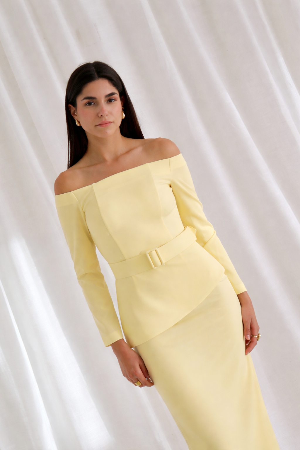 Set Sofía Amarillo mantequilla