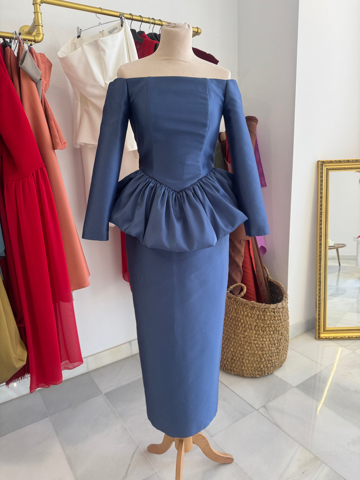 Set Mariella mangas azul