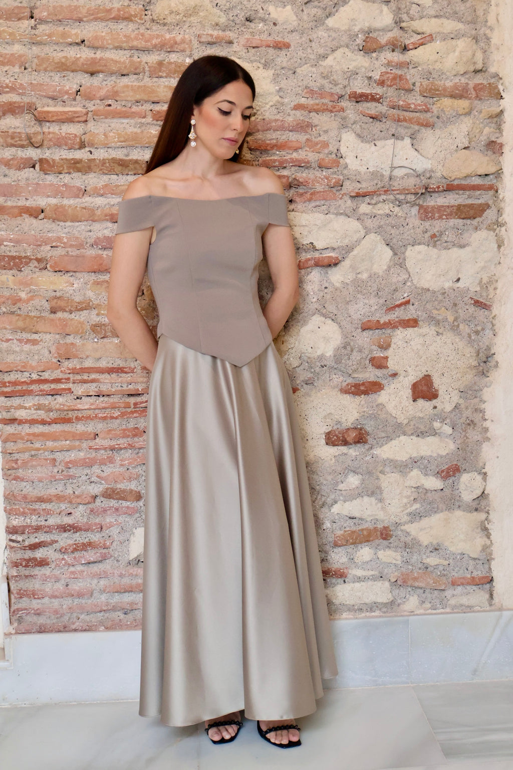 Set Fernanda Gris perlado