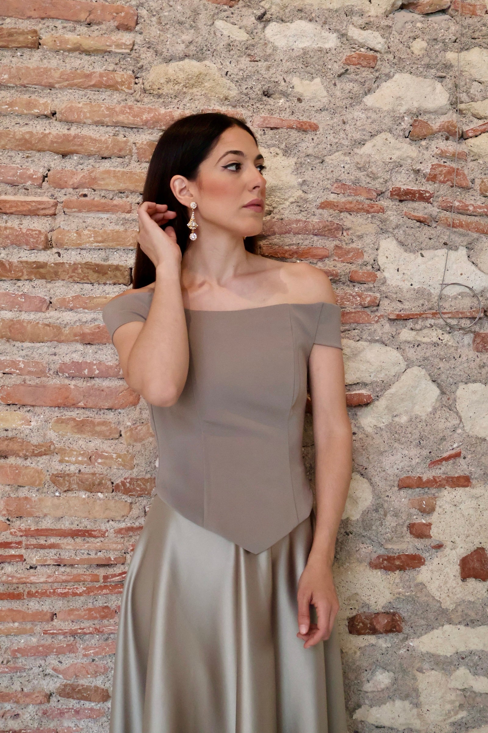Set Fernanda Gris perlado