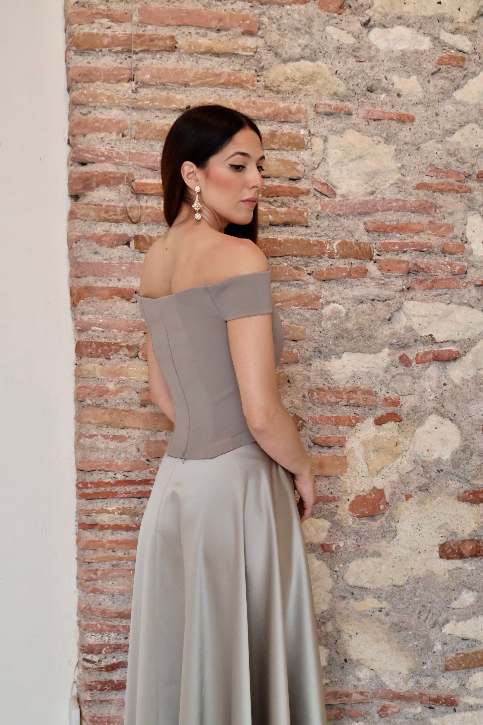 Set Fernanda Gris perlado