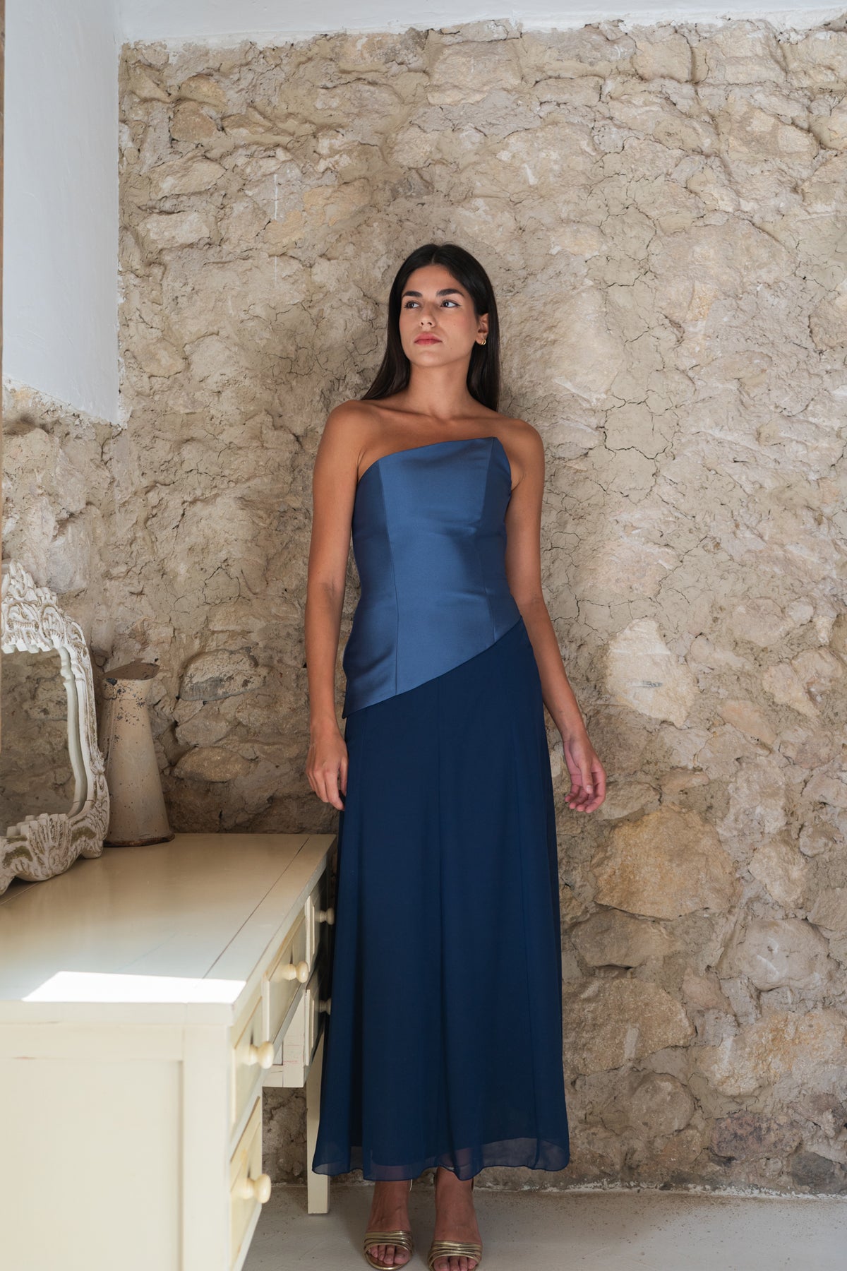 Top Alejandra azul