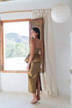Set Mariella verde aceite