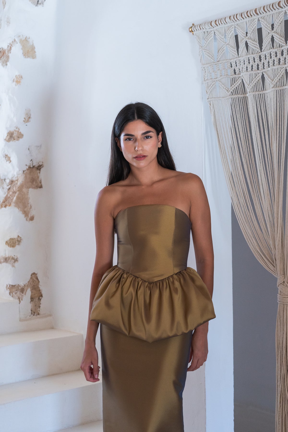 Set Mariella verde aceite