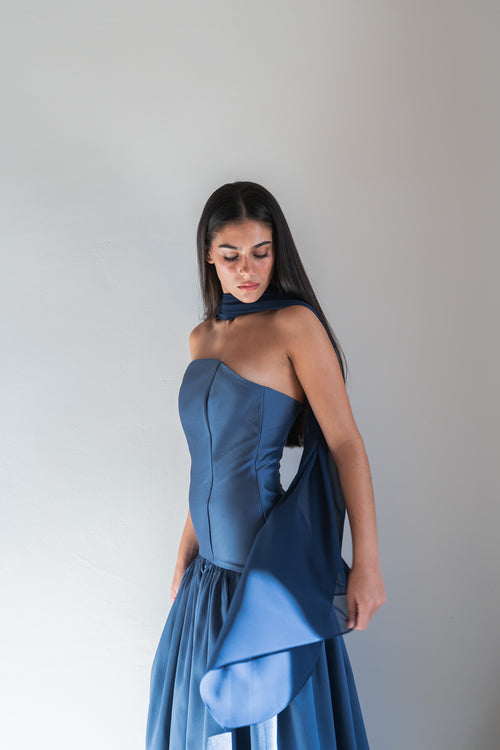 Fular azul