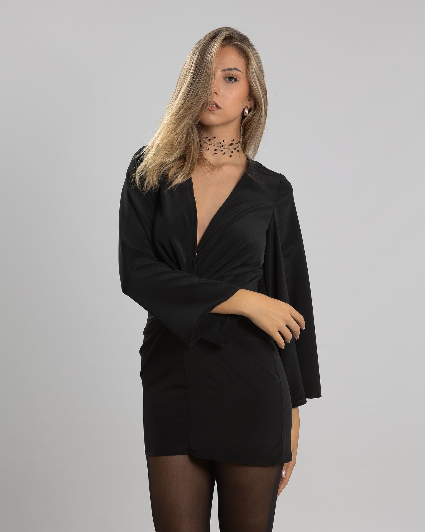 Chocker ramillete negro
