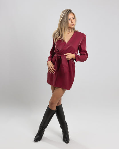 Vestido mini frunce